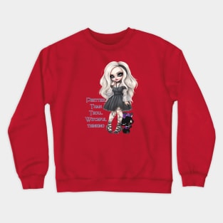 Cute Halloween Punk Girl - Halloween for Girls Crewneck Sweatshirt